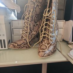 Snake Skin Boots