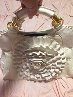 Beautiful big white purse (new)