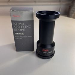 Kowa 850mm f10.4 82m Spotting Scope Eyepiece w/Nikon T-Mount, case TSN-PA2C