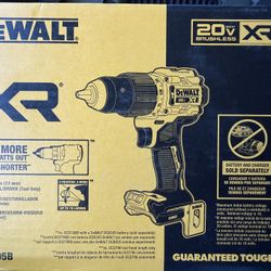 DeWALT 20V MAX* XR® BRUSHLESS CORDLESS 1/2 IN. HAMMER DRILL/DRIVER (TOOL ONLY) NEW