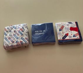 Patriotic napkin sets