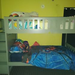 Solid Wood Bunk Beds Like New 