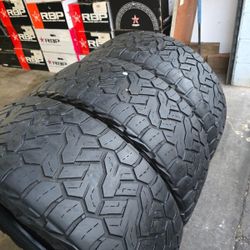 only 3 used tires Lt35x12.50r20 Nitto Recon Grappler $220.00 all
