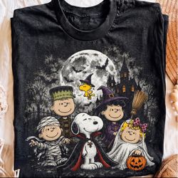 Peanuts Charlie Brown Spooky Halloween t shirts