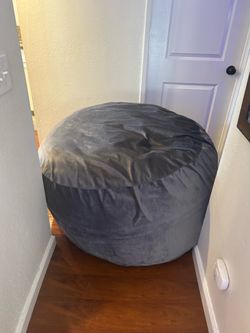 Grey beanbag