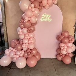 Quinceañera Balloon Garland Backdrop