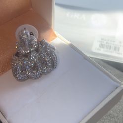 Allah 'God, Arabic text fully iced out pavé ring