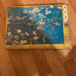 Eurographics Jigsaw Puzzle, Vincent, Van Gogh, Almond Branches In Bloom CHEAP !! $20 