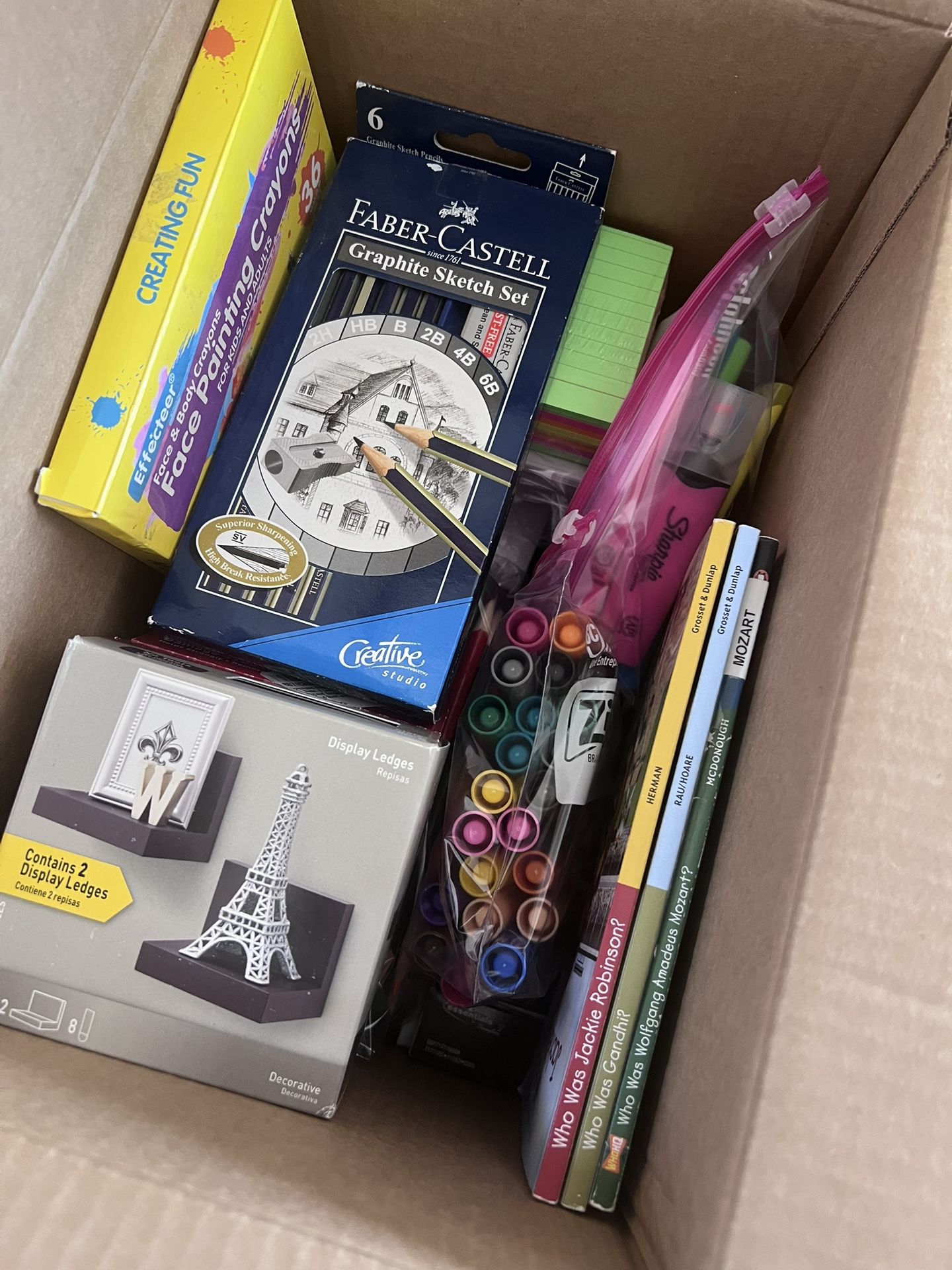 Teacher Homeschool Craft Supply Box Lot
