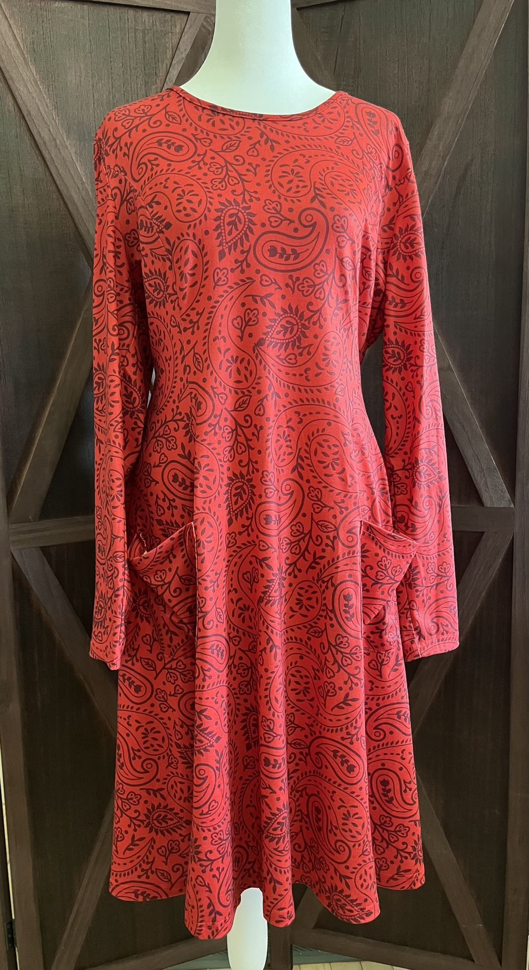 Long Sleeve Dress With Pockets