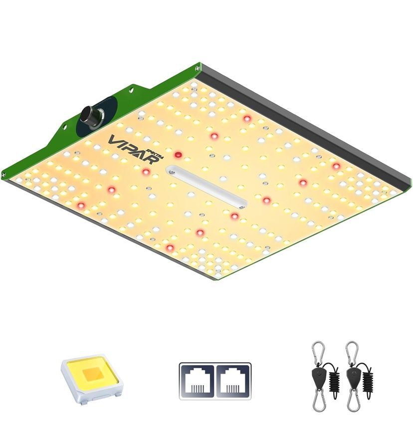 Grow Light for Seed Starting Vegetables Bloom, Dimmable Plant Lights Dimming Daisy Chain Grow Lights for Indoor Plants Full Spe