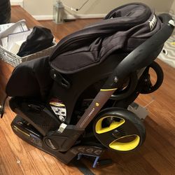 Doona Car Seat & Stroller, Nitro Black - All-in-One Travel System($500 OBO)