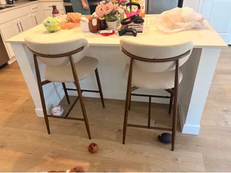 Beige bar stools set of 4