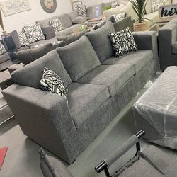 Grey Sofa And Love Seat ‼️take It Home With $39 Easy Approval ‼️
