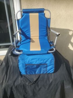 2 Folding Padded Bleacher Chairs