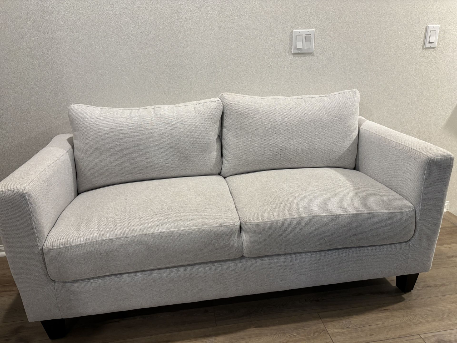 Stone Sofa, Light Grey (loveseat)