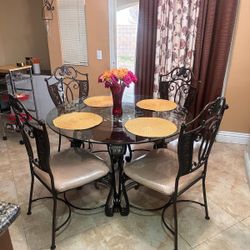 Glass Top  Dining Table Sets
