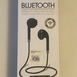 Bluetooth Wireless • Rechargeable Earbuds