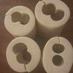 Set of 4 sizes Female and Male torso 3D silicone mold, soap, resin, candle mold, body, Chubby, belly, man, woman figure