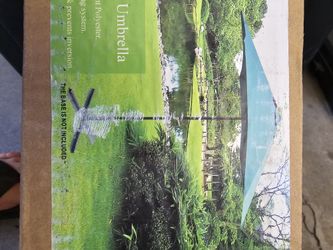 Beige 9' market umbrella