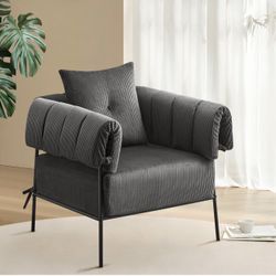 🆕 Comfy Gray Accent Armchair