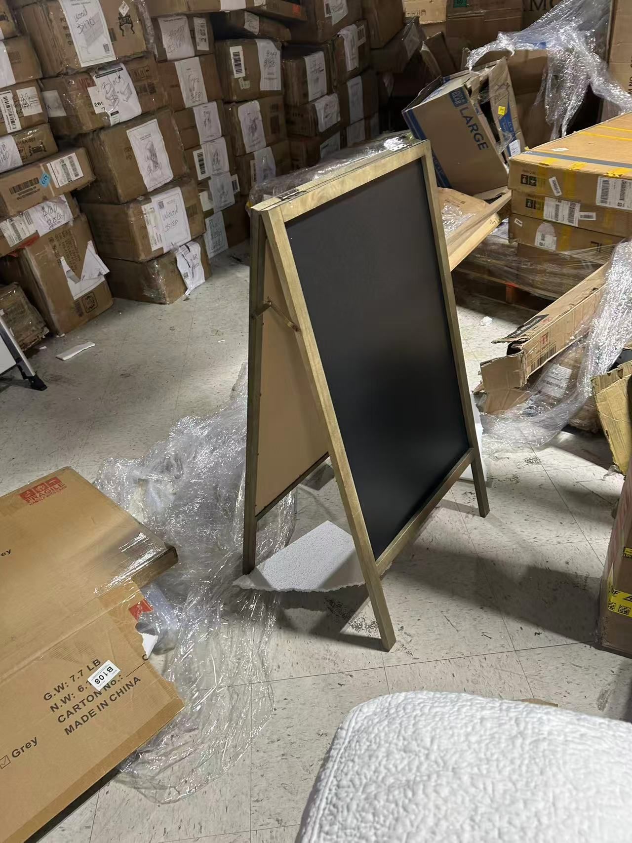 Wooden sign with A frame with stand