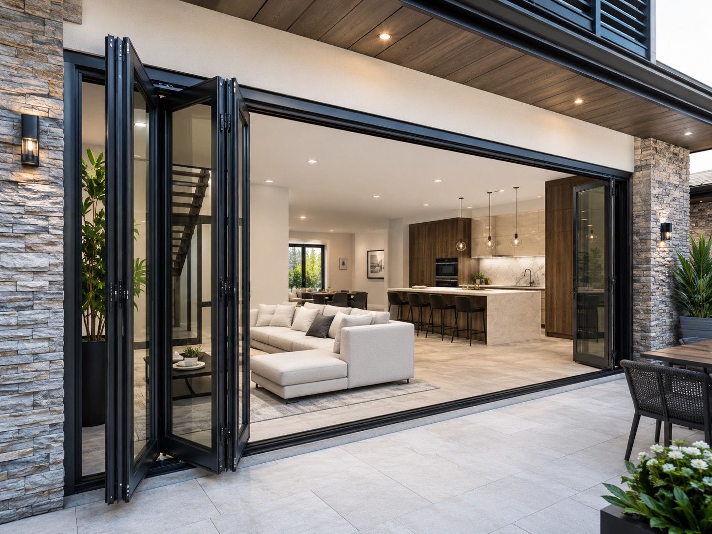 European Aluminum Bifold Door