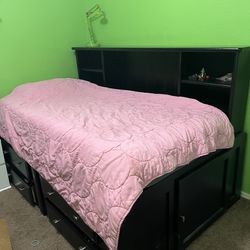 Twin Platform Bed With Storage