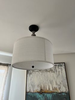 Flush mount chandelier