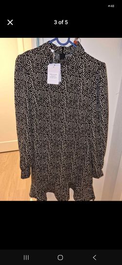 Michelle The Label Black Spot Mini Dress