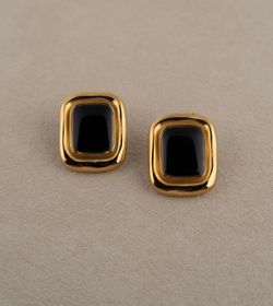 Retro 18k gold plated earrings