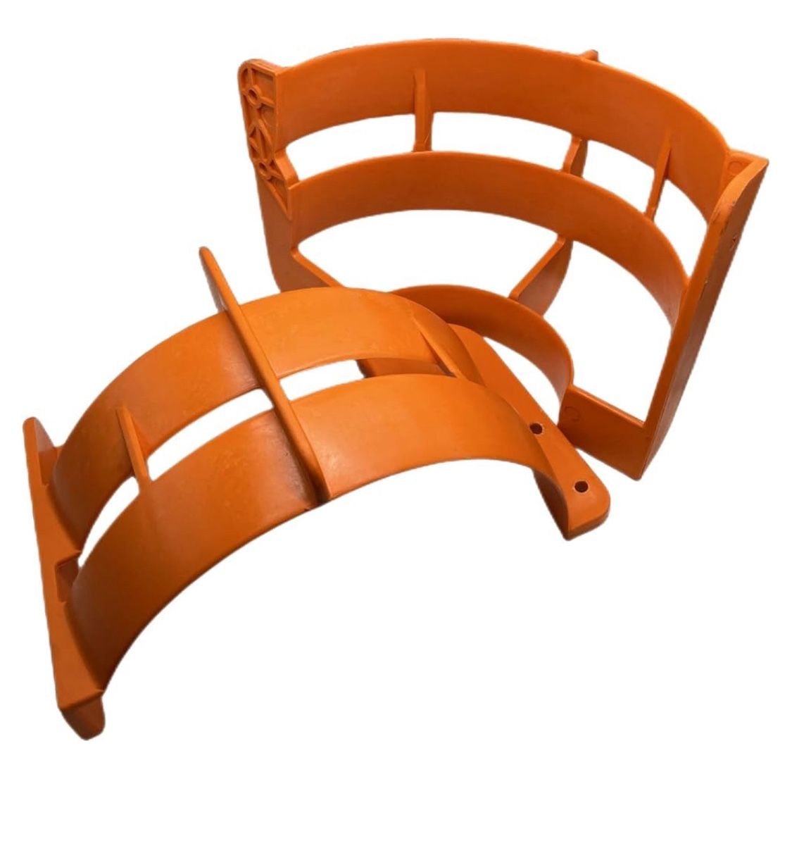 11" Propeller Safety Guard for 25-35 HP Outboard Motors Polypropylene Marine Thruster Protective Cover, Orange Cage