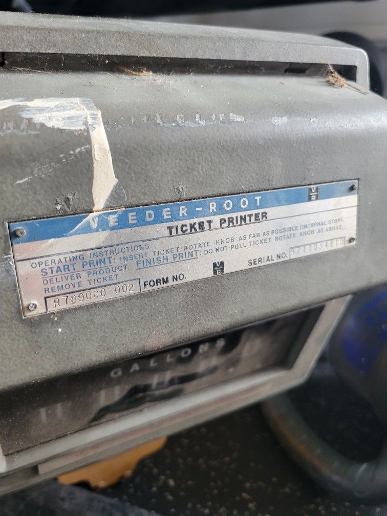Veeder Root Ticket Printer