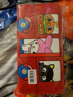 Hello kitten leather wallet