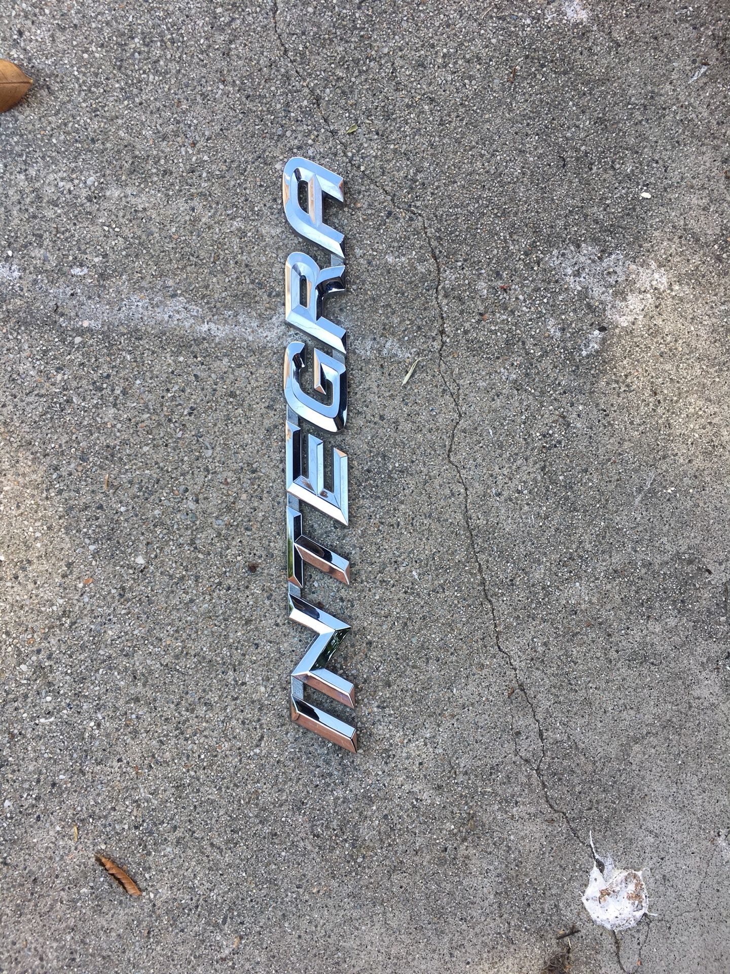 2002-2006 Acura Integra Dc5 Badge - Oem Honda Part- Asking $40.00 Firm ready with 3m tape