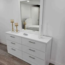 Dresser With Mirror// Brand New 