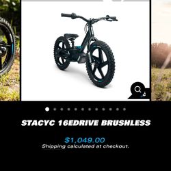 Stacyc 16 Stacyc 16e Stacyc Electric Bike 