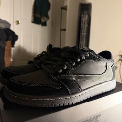 Travis Scott x Jordan 1 Low Retro “Black Phantom” Size 10..5