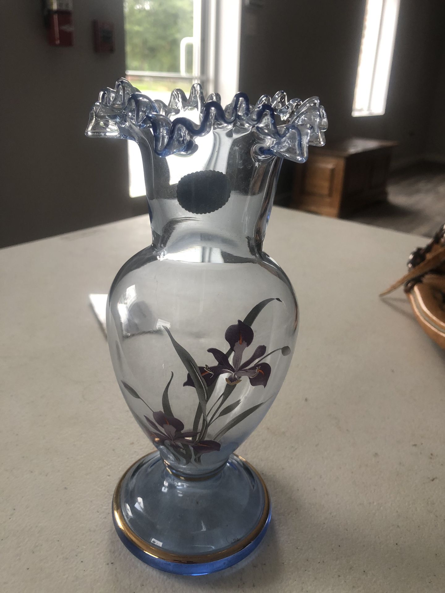 Bohemian Glass With Ruffles
