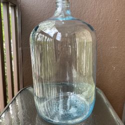 VINTAGE GLASS WATER BOTTLE 