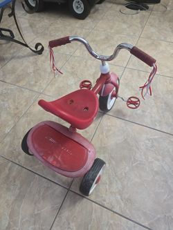 Red tricycle