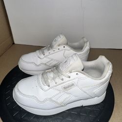 Reebok Classics Harman Run Toddler Shoes-White/Steel-Size 9.5