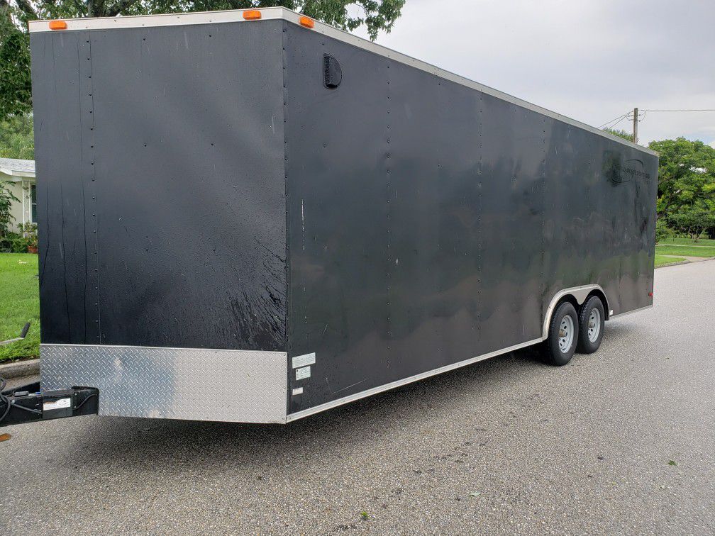 26 x 8.5 ft. 7ft inside trailer enclosed