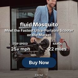 Fluid mosquito electric scooter