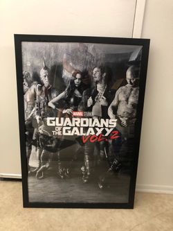 Framed Guardians Of The Galaxy Poster