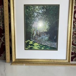 Claude Monet “Parisians In Parc” Framed Print