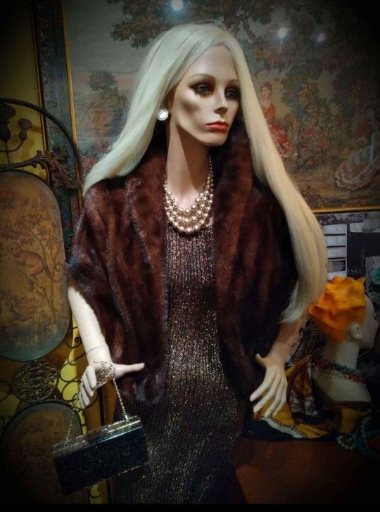 Genuine Mink Fur Shawl (Cape)