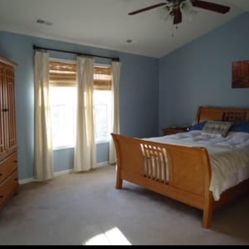 Solid wood 5 Pce bedroom set - Queen (Negotiable $)