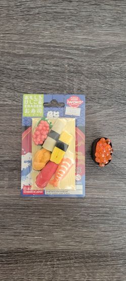 Sushi Eraser set & magnet