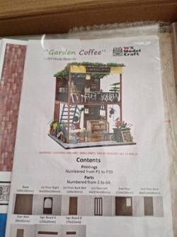 Garden Coffee DIY House Model Kit - New